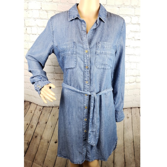 Anthropologie Dresses & Skirts - Anthropologie Cloth & Stone Denim Chambray Dress S
